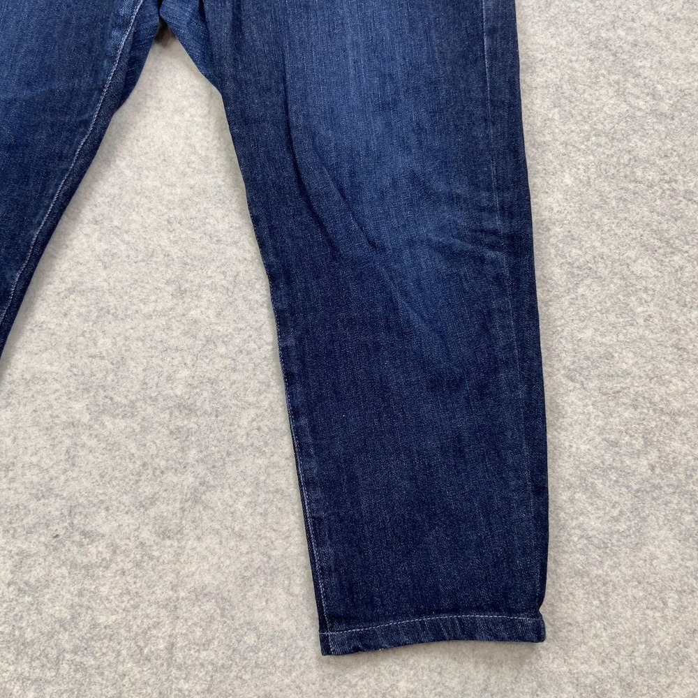 AG Adriano Goldschmied Everett Slim Straight Jeans Mens 34x22 Hemmed Dark Blue - Picture 4 of 16